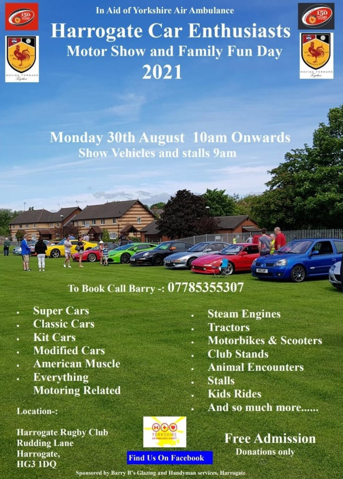 Harrogate Car Enthusiasts - Motor Show and Family Fun Day