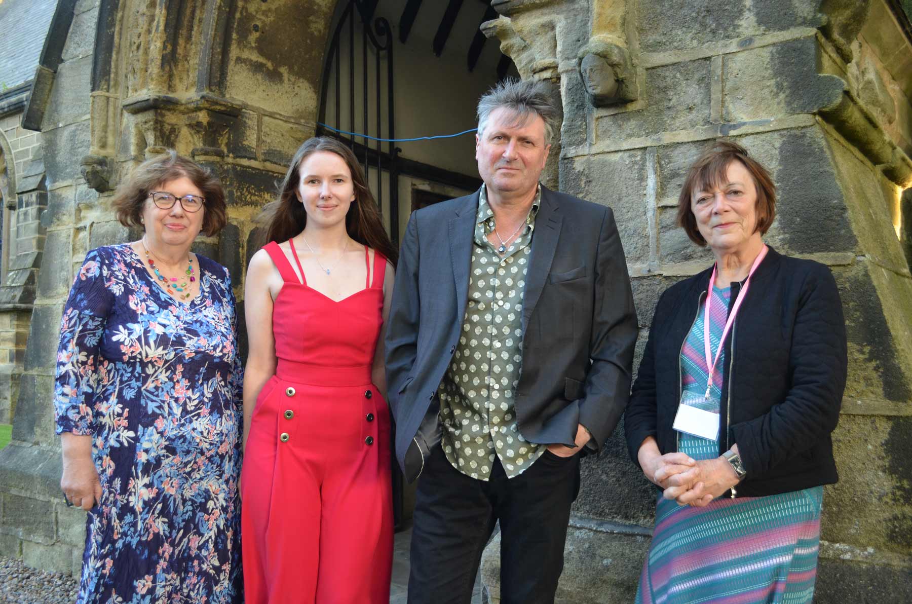 Gwen Lloyd, chair of feva, Rowena Lloyd and Carol Willis, organisers of the spoken word element of the feva festival