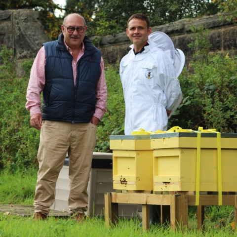Councillor Andrew Paraskos with Terence Edmondson