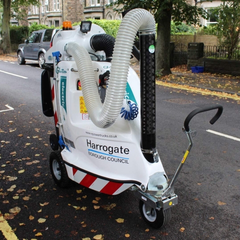 Harrogate Borough Council tackles litter with new street cleaning machine