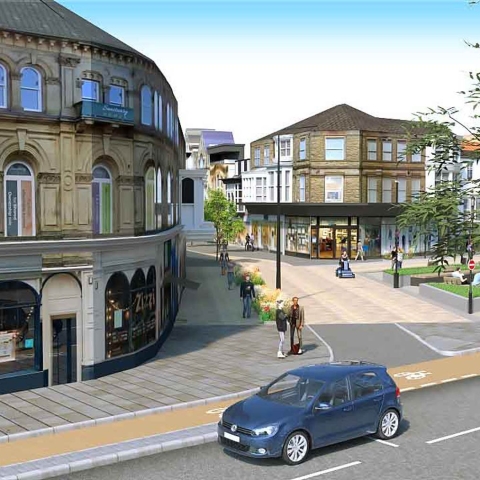 Artists’ impressions of aspects of the revised designs for each of Harrogate