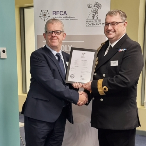 Queen Ethelburga’s Collegiate signs the Armed Forces Covenant
