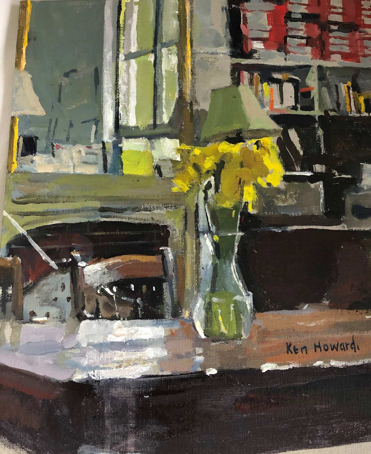 Ken Howard ‘Daffodils at Oriel’
