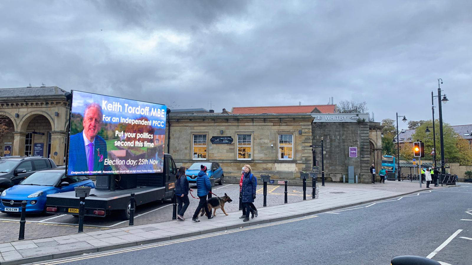 The Ad Van in Whitby