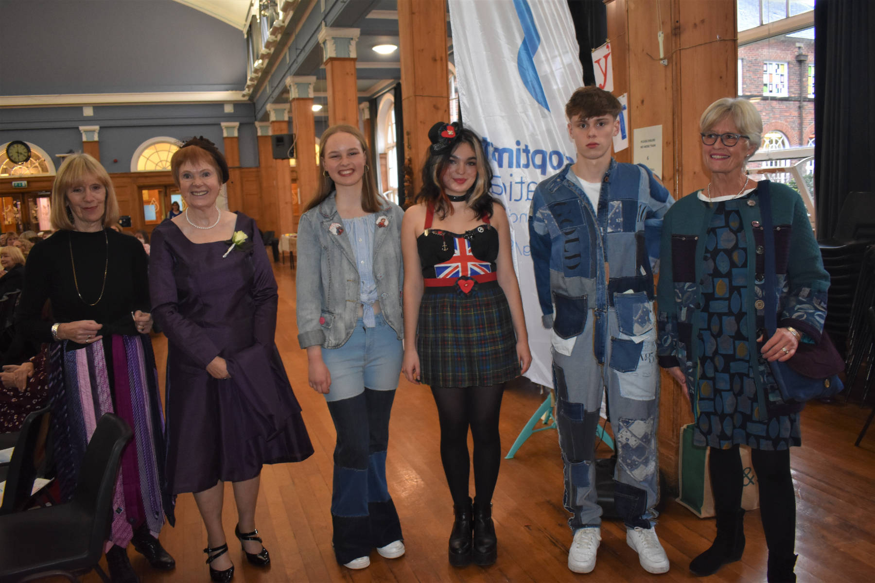 Entrants into Re-cycled Clothes Competition