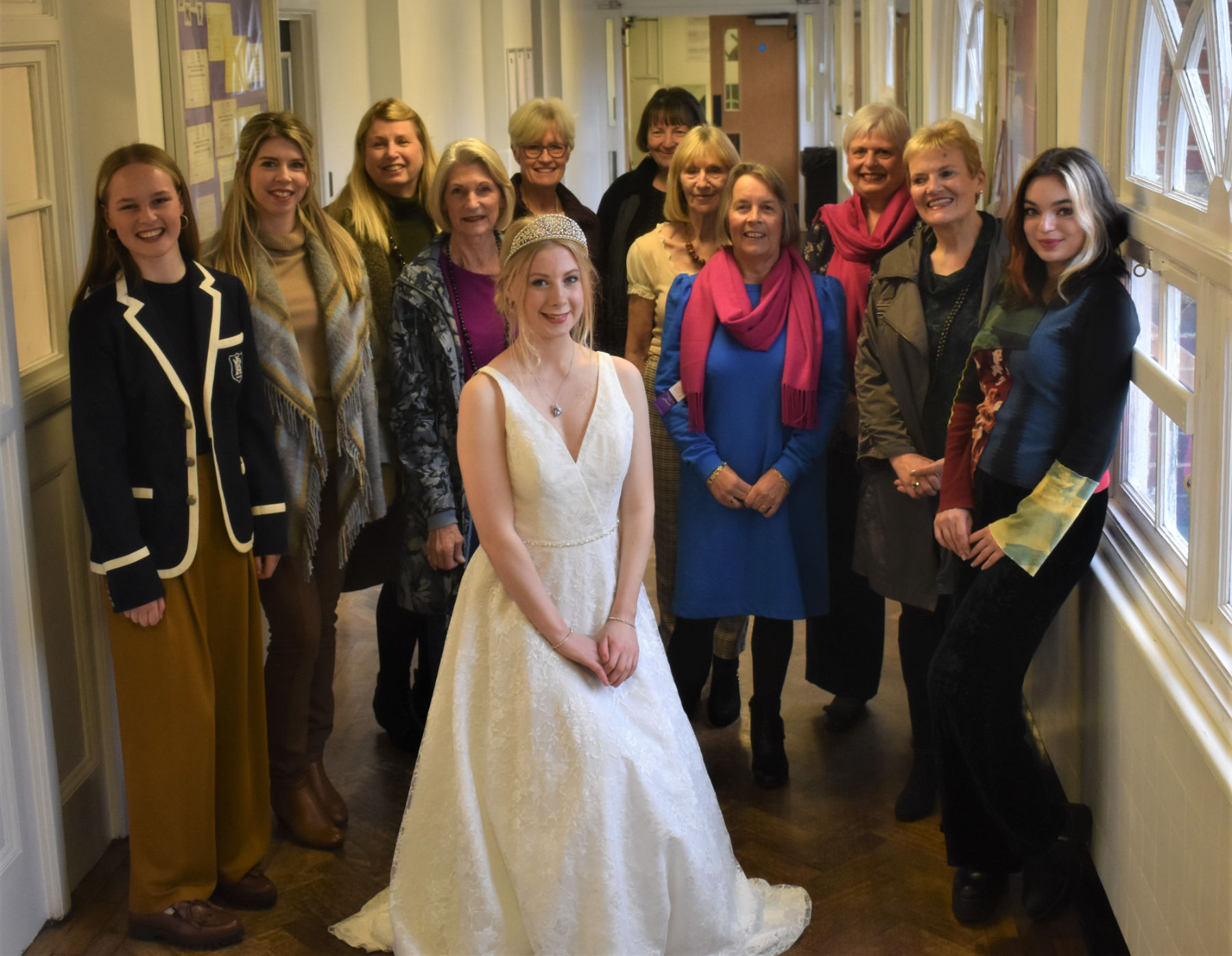 Fashion Show models, Bridal Dress worn by Miss Harrogate Galaxy, Victoria Hinds