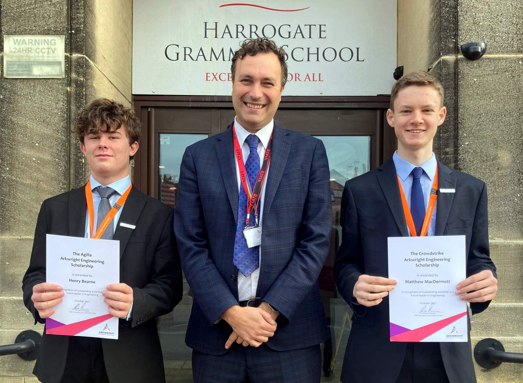 Harry, Neil Renton & Matthew Harrogate Grammar School