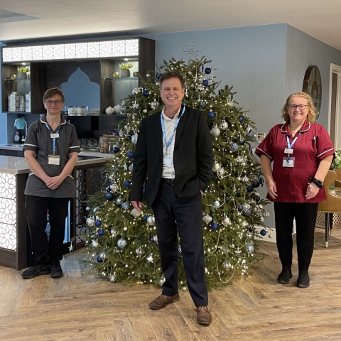 Nicola Goodsall our Deputy Manager, Nigel Allen our Home manager and Head of Housekeeping Tracey Avery