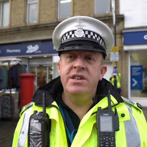 Sergeant Andy Morton, North Yorkshire Police North Yorkshire Road Safety Partnership launch Christmas Drink/ Drug Drive campaign