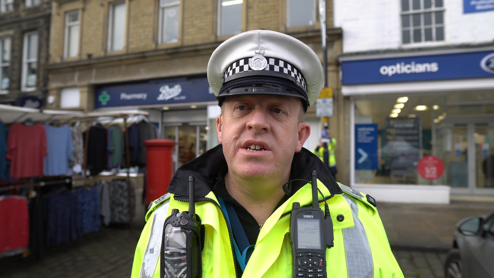 Sergeant Andy Morton, North Yorkshire Police North Yorkshire Road Safety Partnership launch Christmas Drink/ Drug Drive campaign