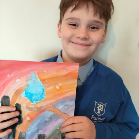 Competition winner Thomas, who attends Pannal Primary School