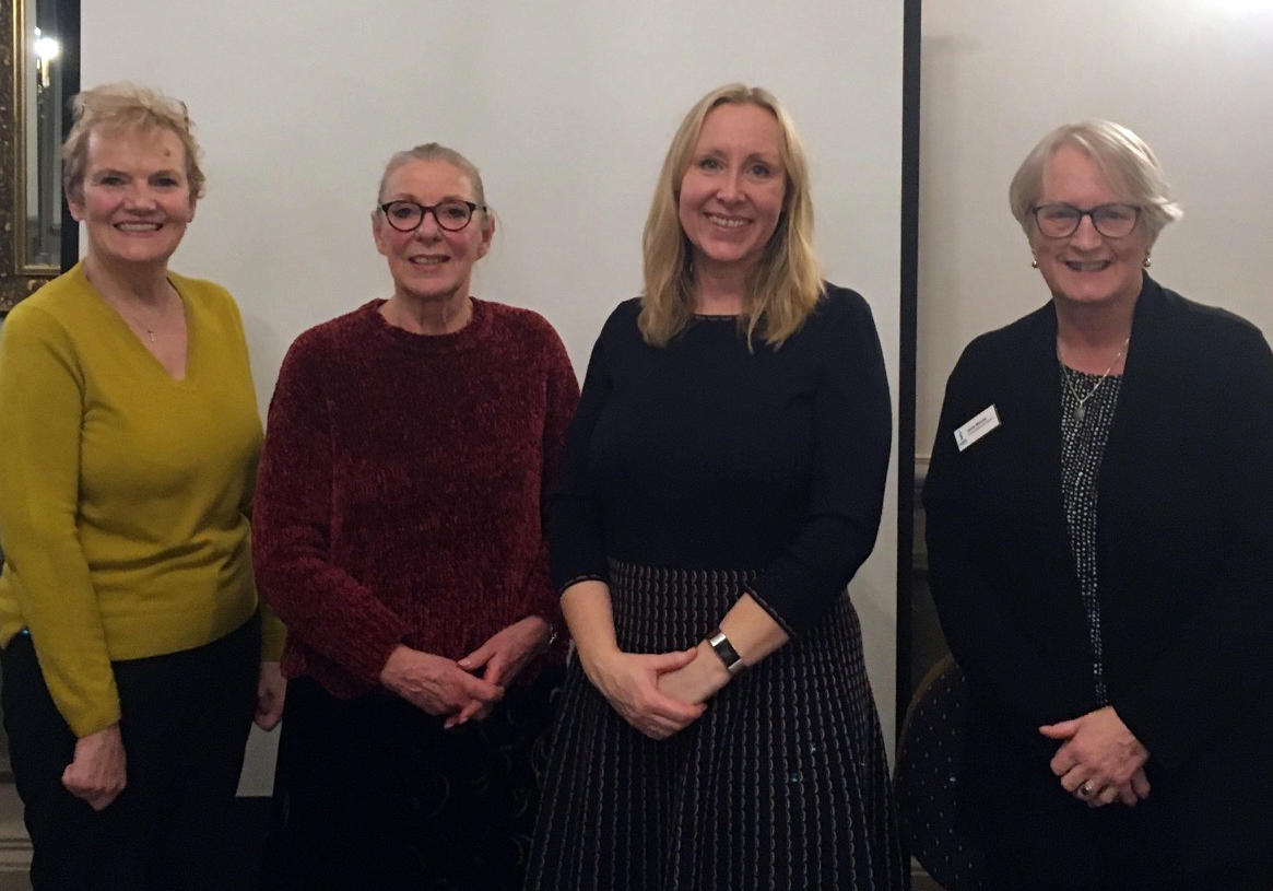 L- R President Val Hills, Volunteer Polli, Michelle Hayes and Club member Janet Morrow