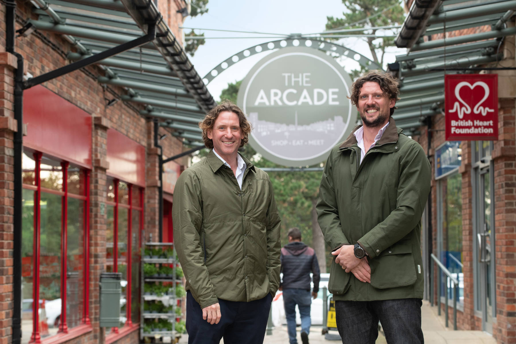 Edward and Jimmy Marshall of Frank Marshall Estates outside the Ripon Arcade