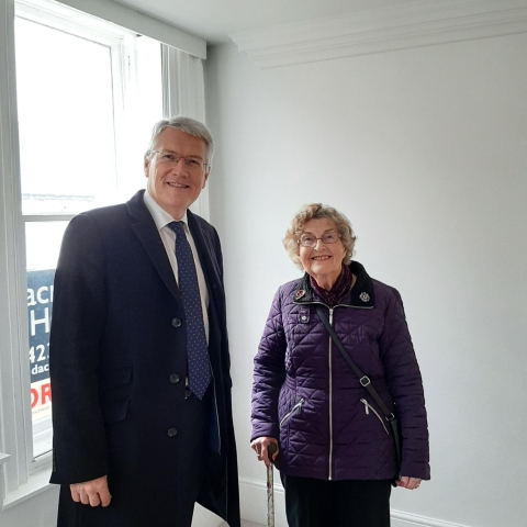 Andrew Jones MP with Mrs Hassall