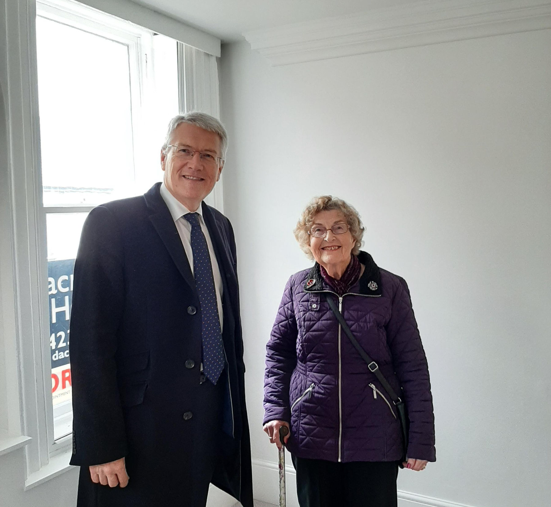 Andrew Jones MP with Mrs Hassall