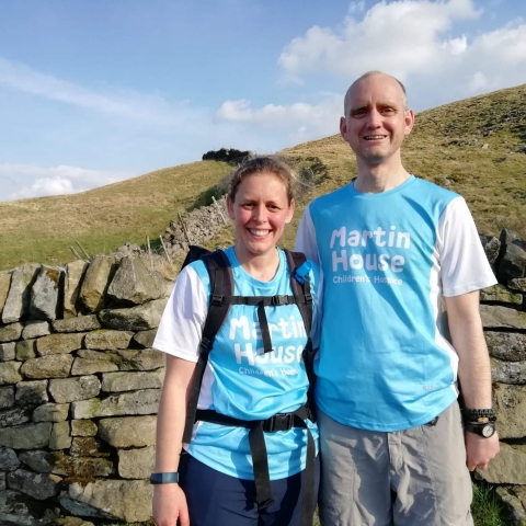Paul and Sarah training walk