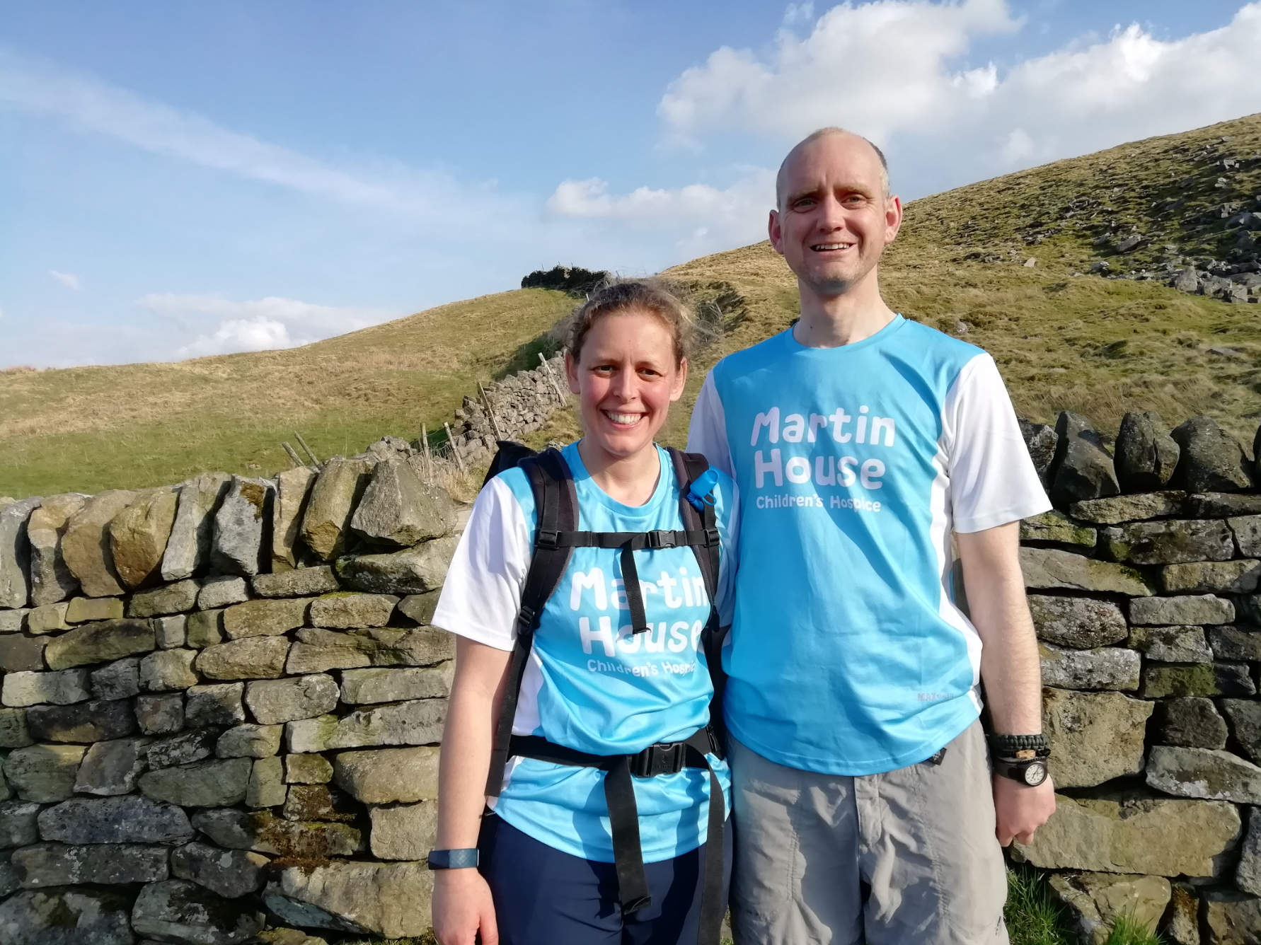 Paul and Sarah training walk