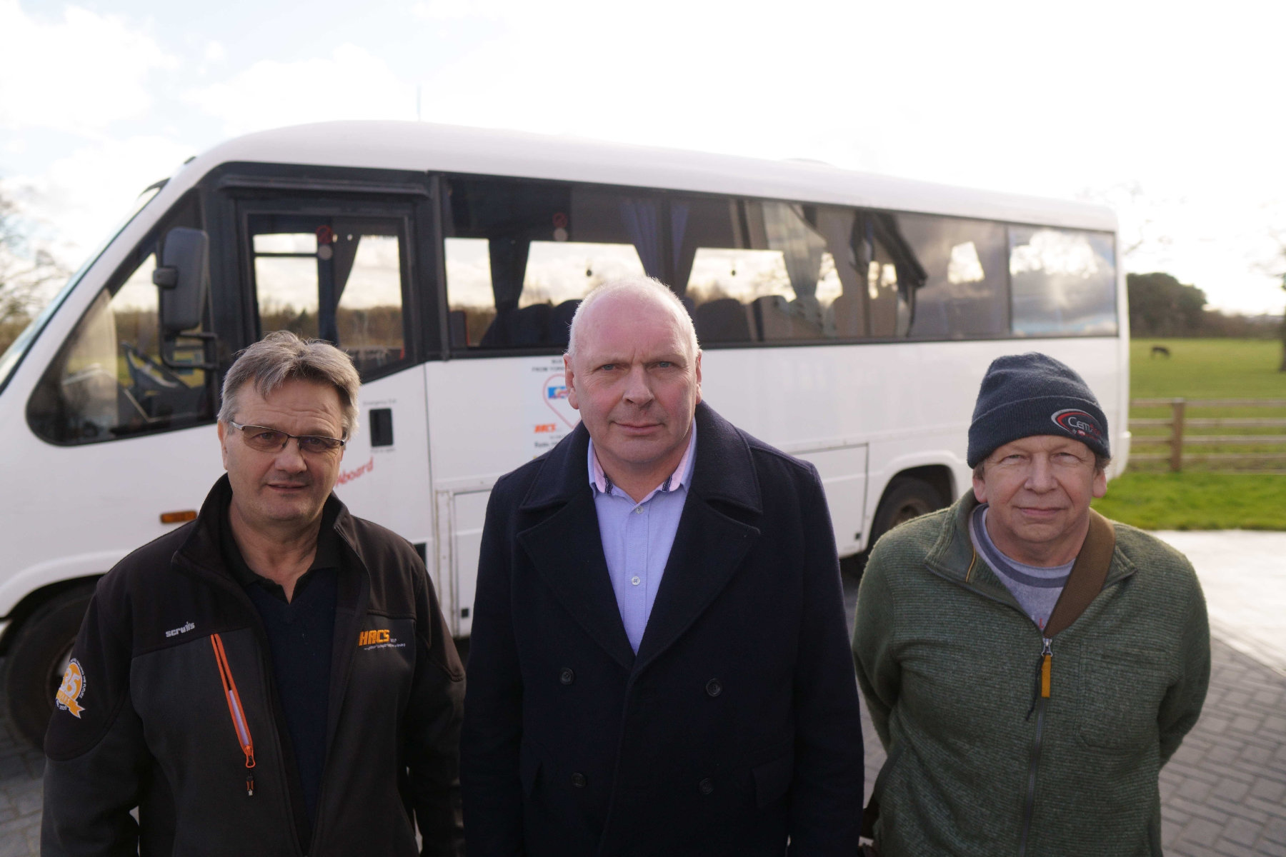 Mark Smith, MD of HACS, Ray Allott and Jim Fulcher