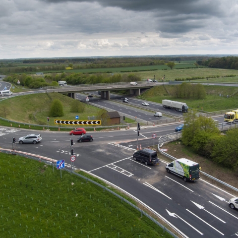A1(M) junction improvement project is complete