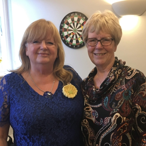 Jill Quinn, founder and CEO of Dementia Forward and (R) Maureen Ingleton