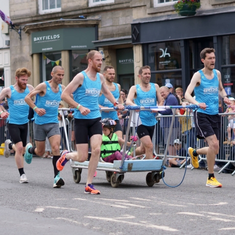 The Great Knaresborough Bed Race 2022 North Yorkshire UK