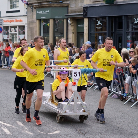 The Great Knaresborough Bed Race 2022 North Yorkshire UK