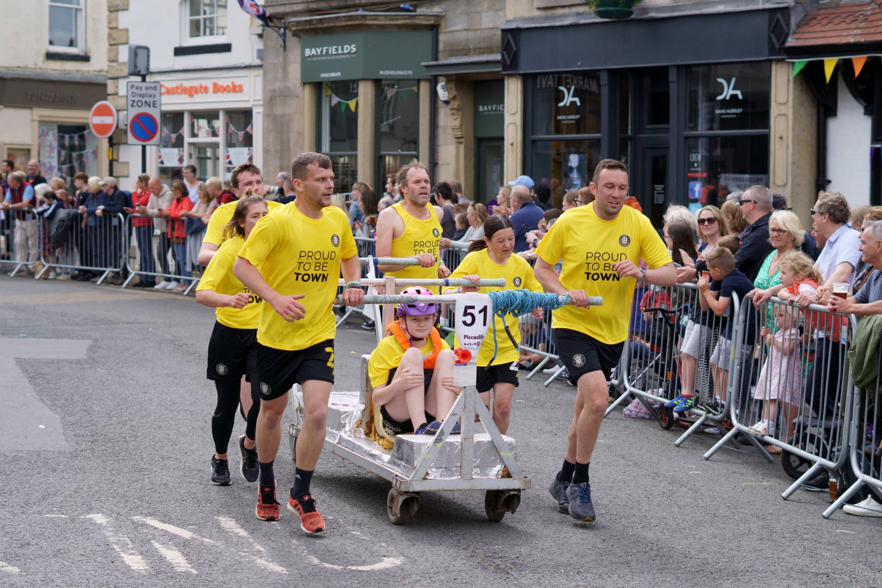 The Great Knaresborough Bed Race 2022 North Yorkshire UK