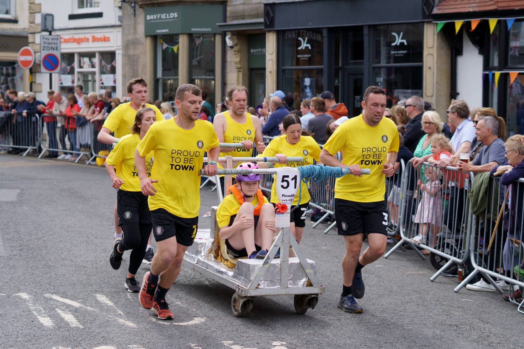 The Great Knaresborough Bed Race 2022 North Yorkshire UK