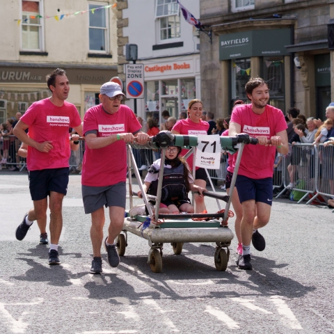 The Great Knaresborough Bed Race 2022 North Yorkshire UK