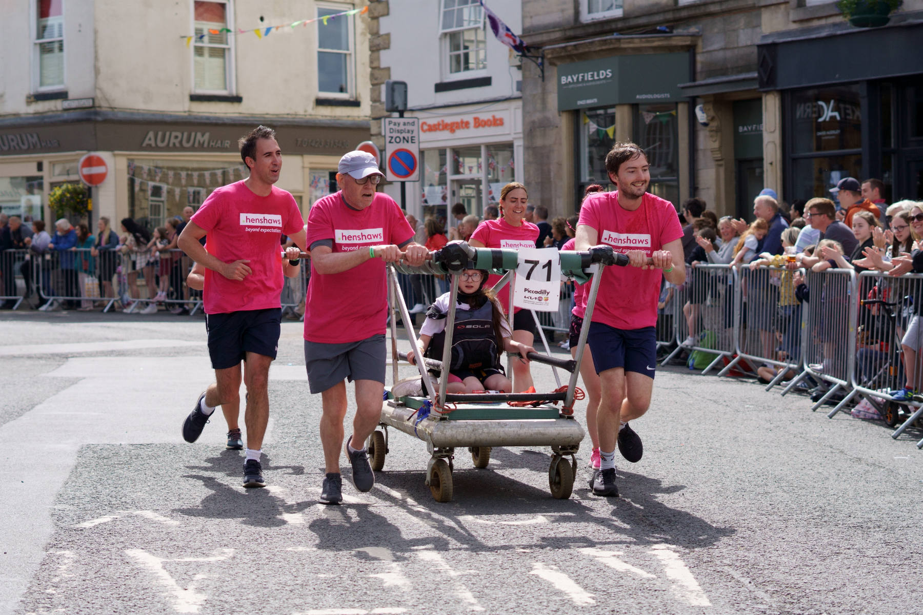 The Great Knaresborough Bed Race 2022 North Yorkshire UK