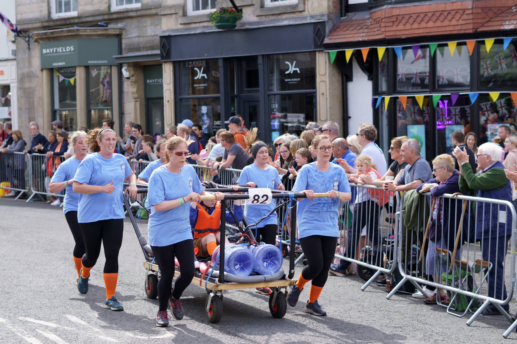 The Great Knaresborough Bed Race 2022 North Yorkshire UK