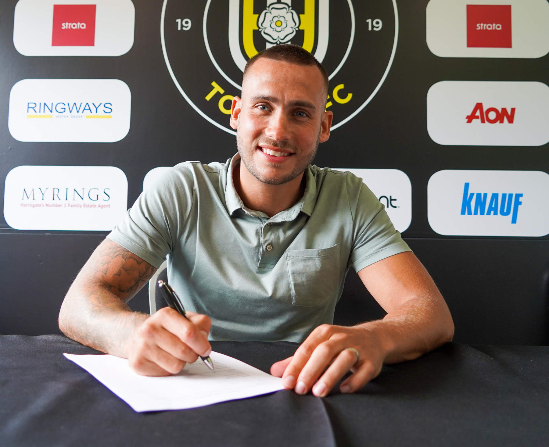 Harrogate Town AFC announce fourth signing of the summer, defender Joe Mattock