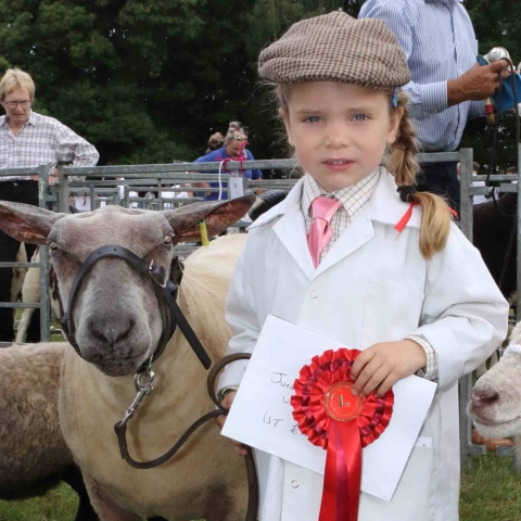 A successful young competitor at the Aldborough and Boroughbridge Show