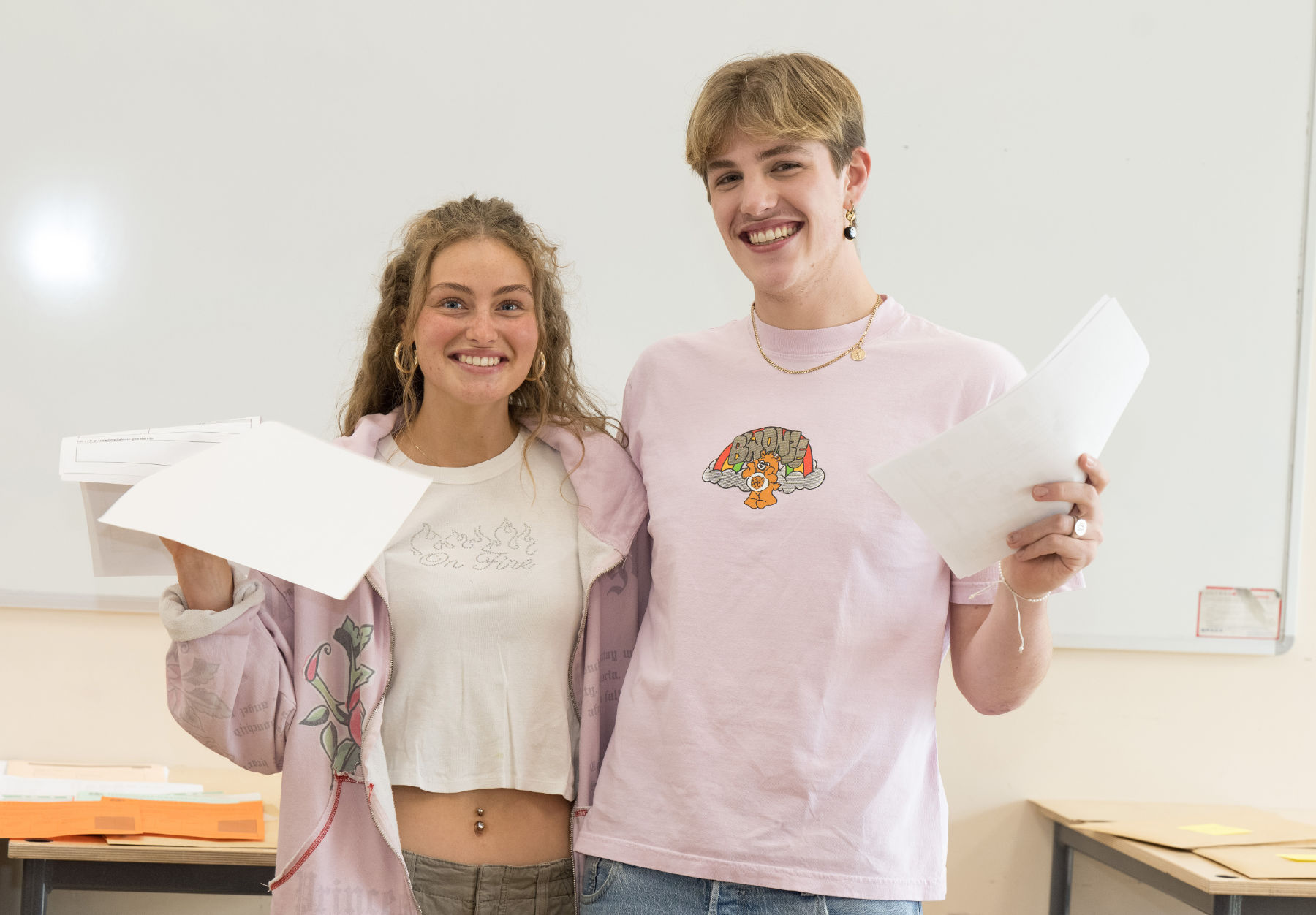Head students Elena Blair & Ollie Martin