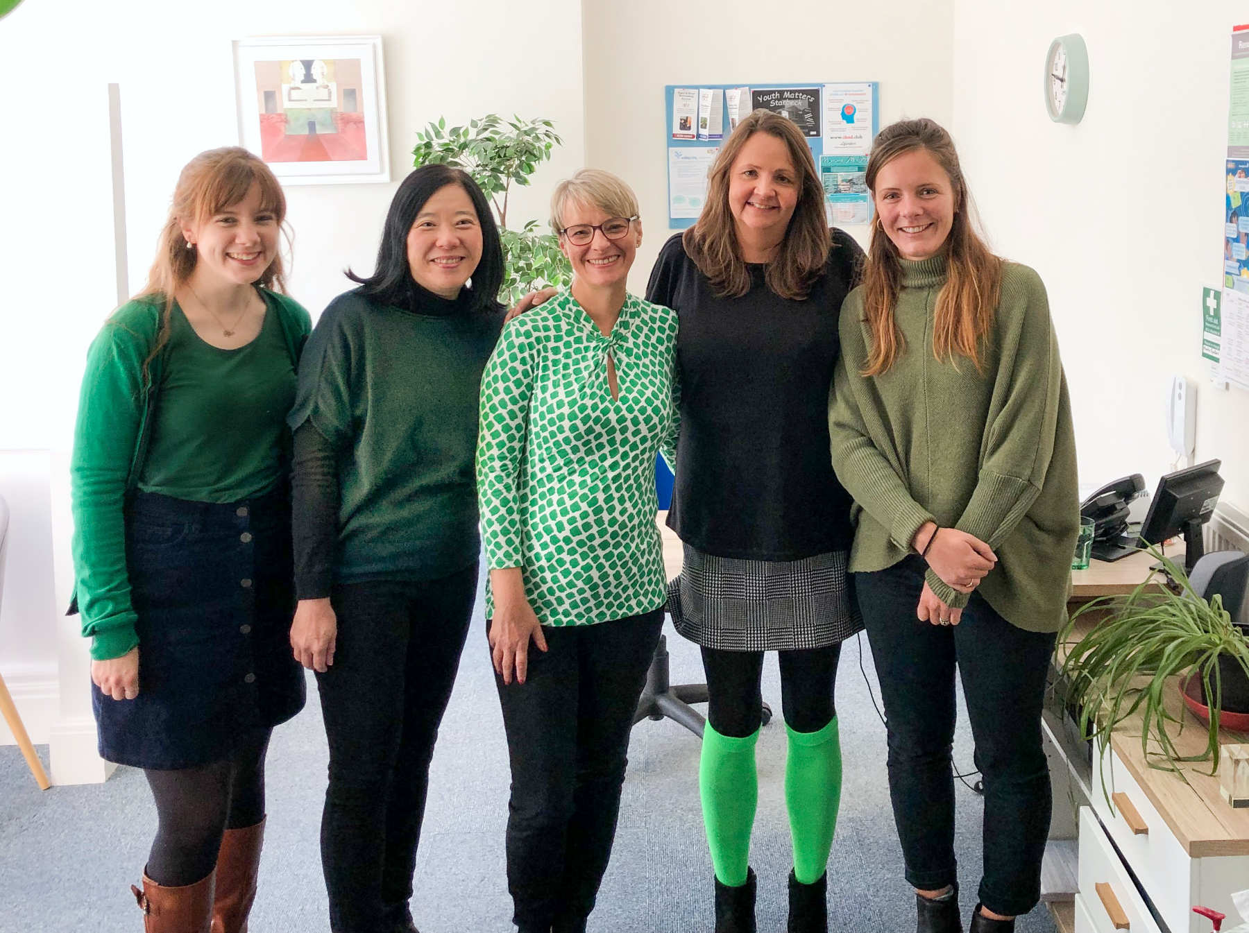 Ella Green, Kennie Cheung, Deborah Oxley, Jo Titchmarsh, Emily Fullarton