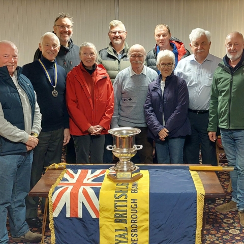 Pictured at the September Branch are members of the Knaresborough Branch with Brenda at the centre