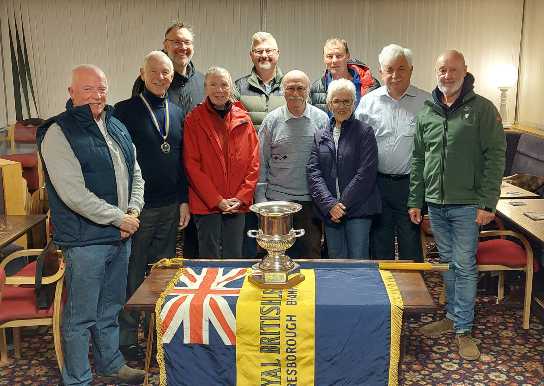 Pictured at the September Branch are members of the Knaresborough Branch with Brenda at the centre