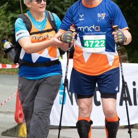 Man battling MND completes 10k to raise money for charity: Phil Ward finishes WaterAid 10k at Swinsty reservoir