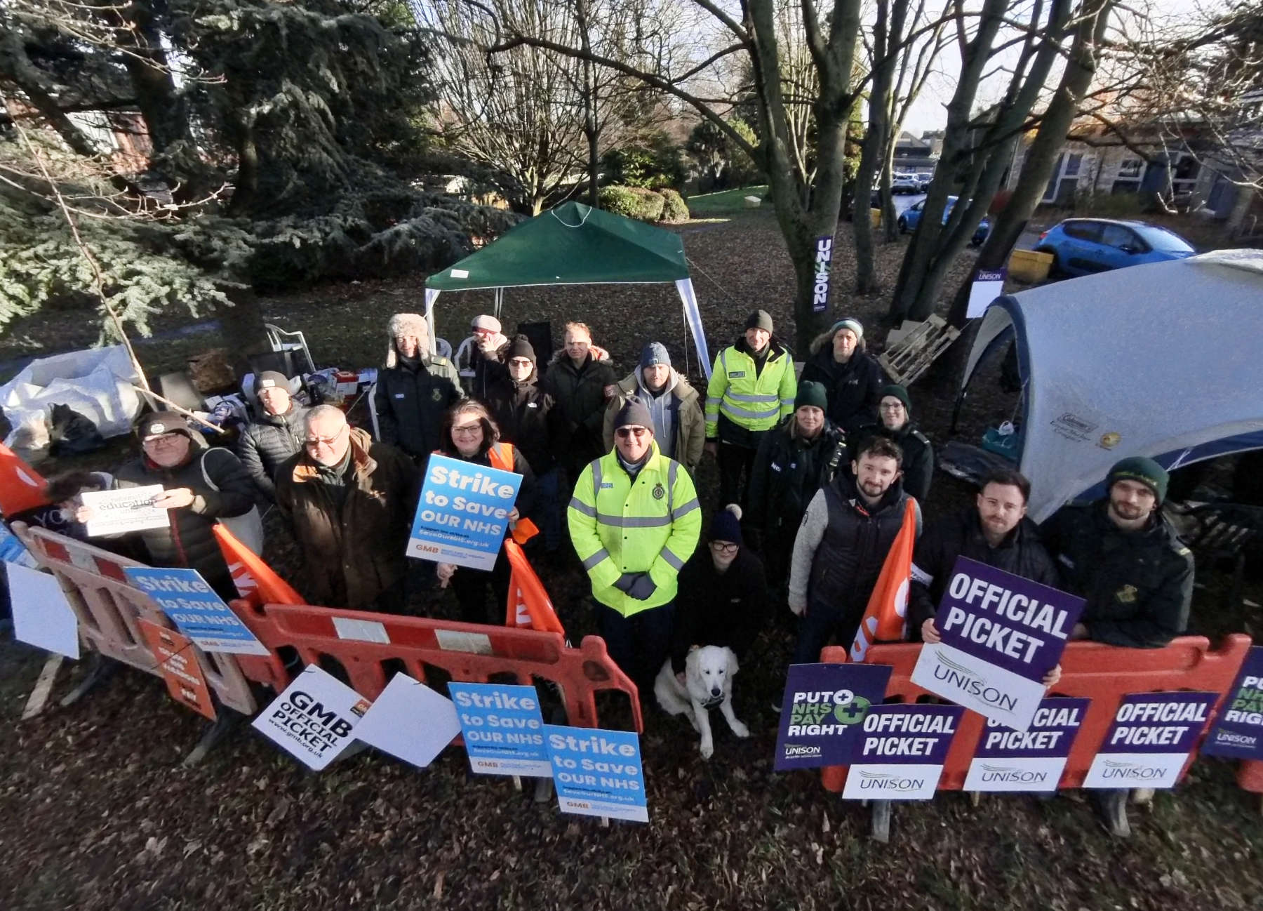 Harrogate Ambulance staff strike