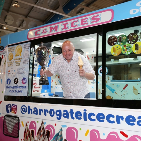 John Taylor from ice cream van business C and M Ices in Harrogate