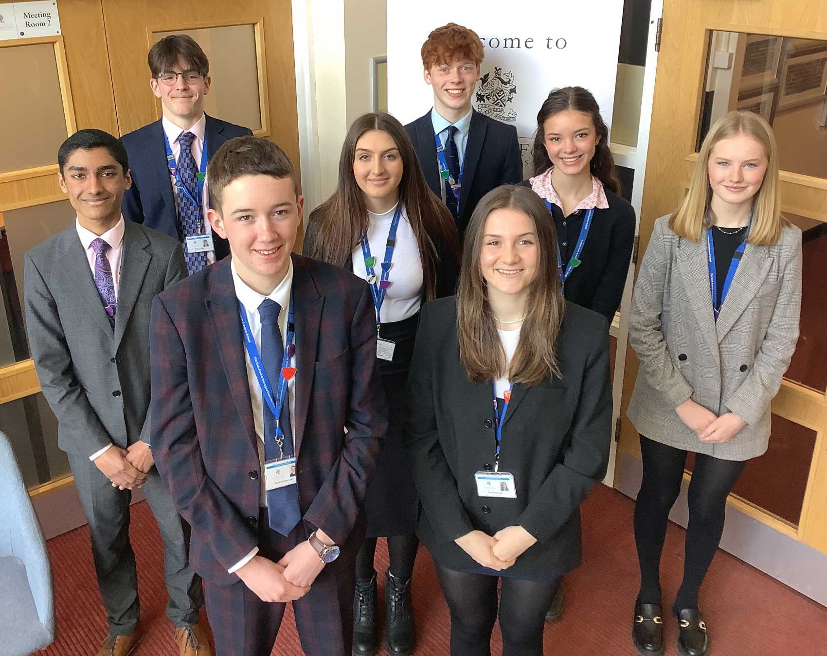 Front left to right: Zach Southworth and Tess Eastaugh Middle left to right: Adam Mir, Amy Robson, Alice Lashua and Hannah Barclay Back left to right: Theo Levine and Sam Featherstone