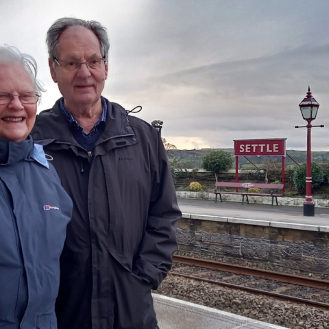 Wendy and Ernest who travelled from Settle to Carlisle as part of the Making Memories campaign