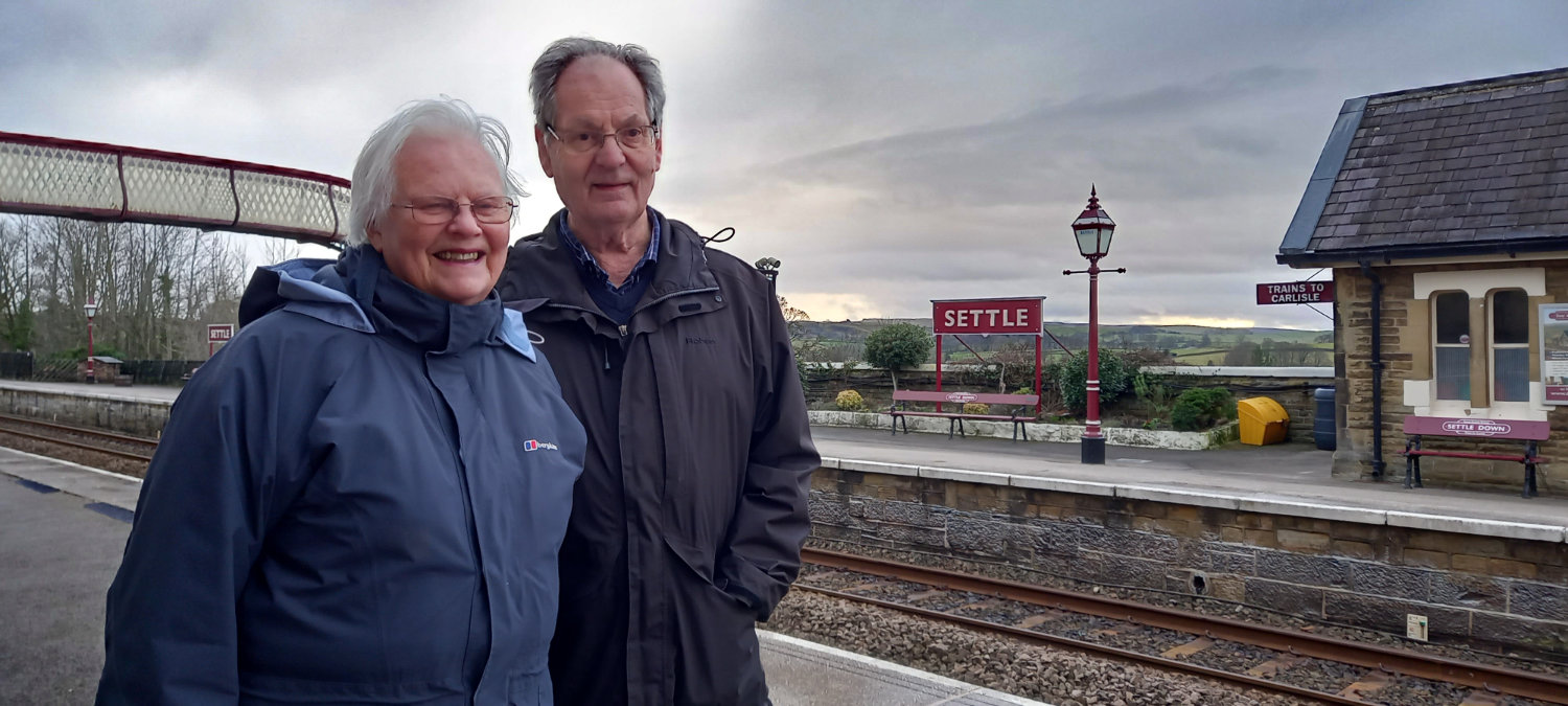 Wendy and Ernest who travelled from Settle to Carlisle as part of the Making Memories campaign