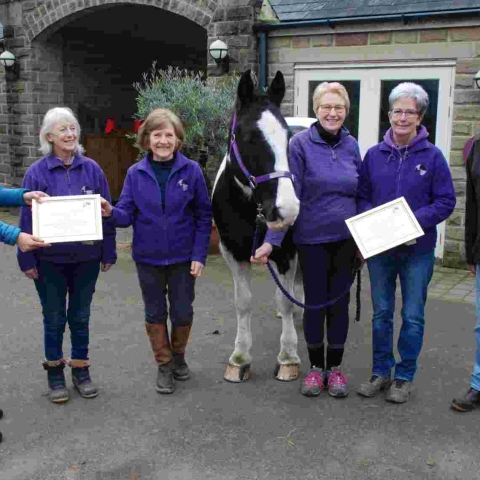 Pictured with Morag Bennett are Belinda Yarrow, Lucy Longden, Beryl Fleming, Anne Barber and Peter Whatley. Mandy Slevin (not pictured)