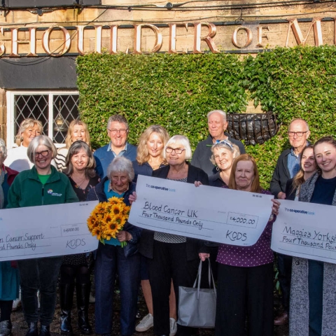 daring amateur dramatic group from Kirkby Overblow who bared all have raised a staggering £12,000 for three cancer charities