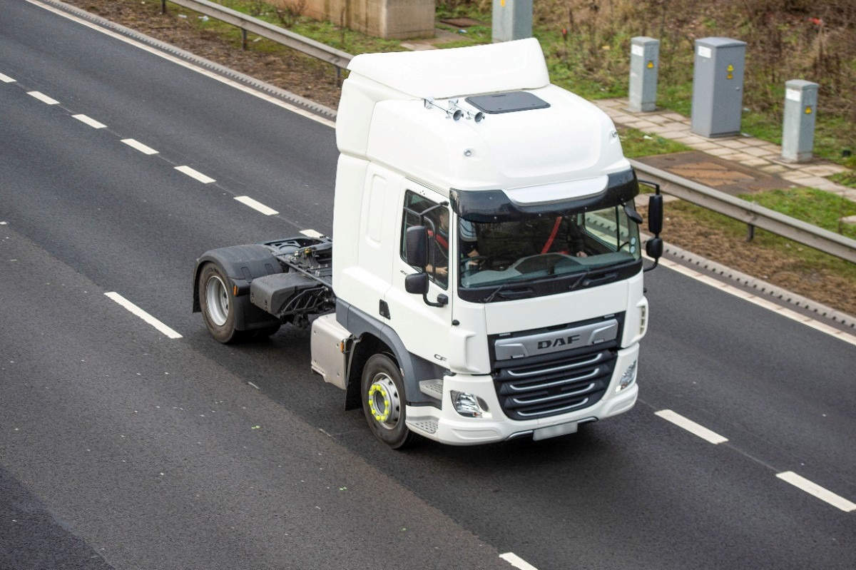 One of National Highways’ Operation Tramline HGVs