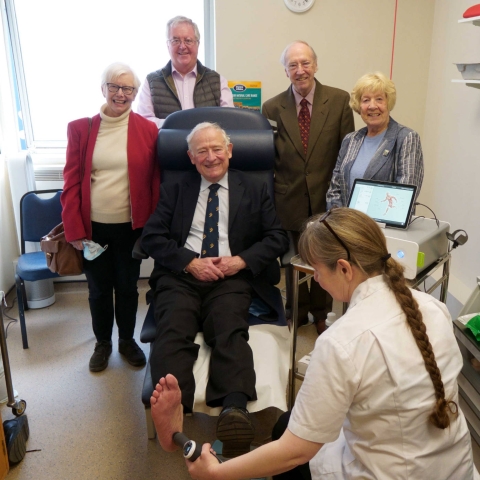 Jeannette Wilson, John Fox, Dr Albert Day, Edna Oliver with Andy Wilkinson in the chair