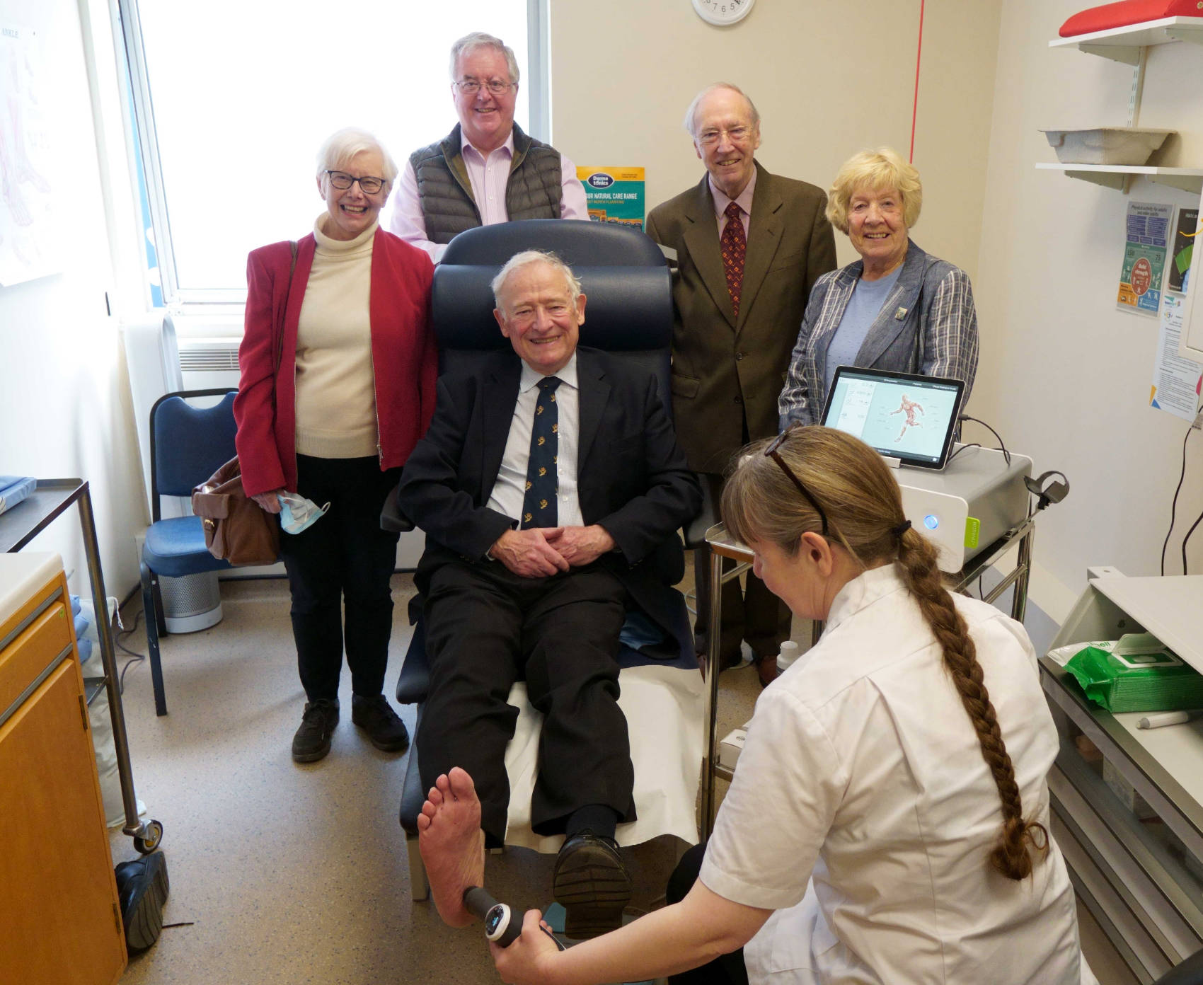 Jeannette Wilson, John Fox, Dr Albert Day, Edna Oliver with Andy Wilkinson in the chair