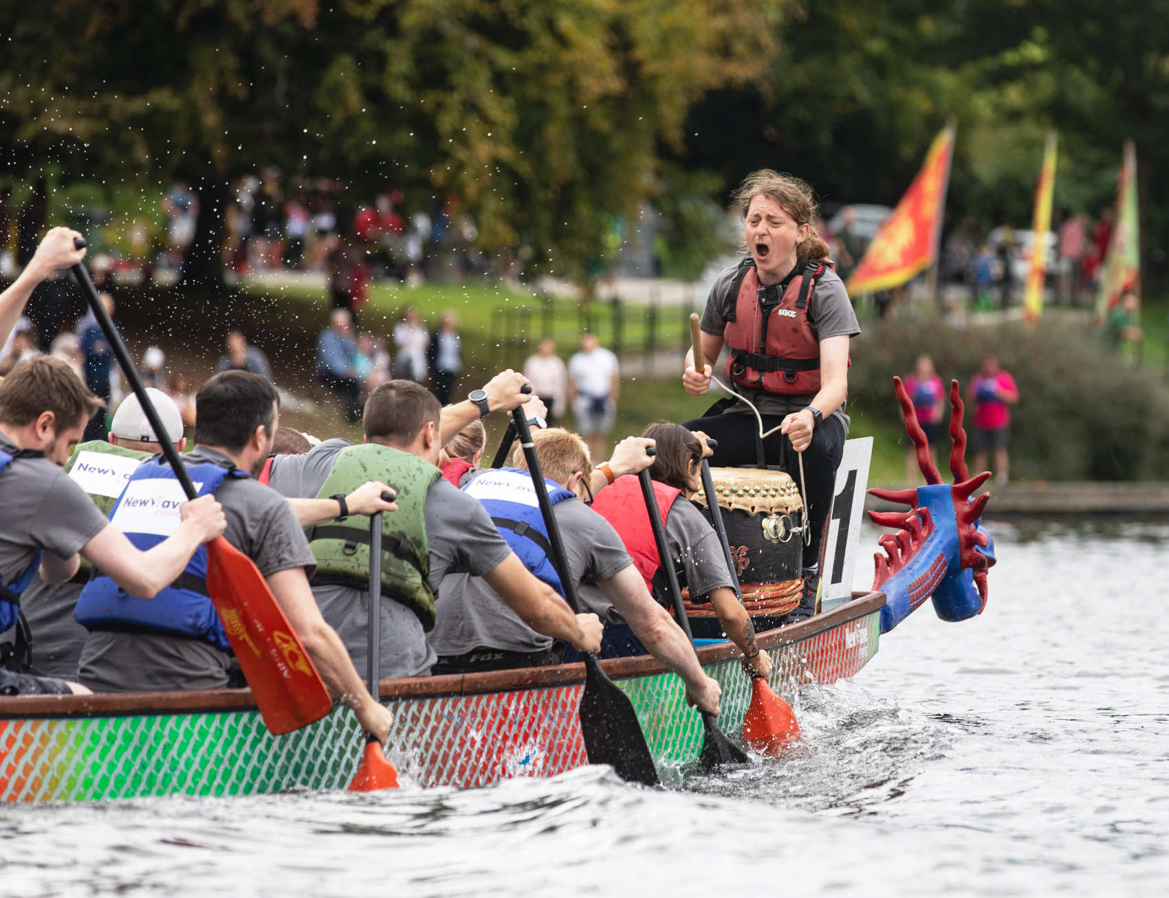 One of the teams competing in last year’s Martin House Dragon Boat Race at Roundhay Park