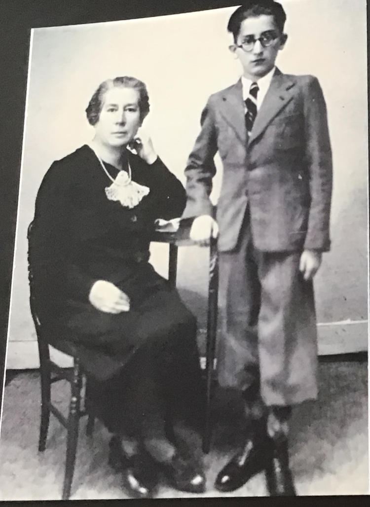 Lili and 13 year old Kurt on the day of his bar mitzvah
